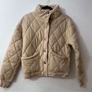 Wild Fable Beige Quilted Outerwear